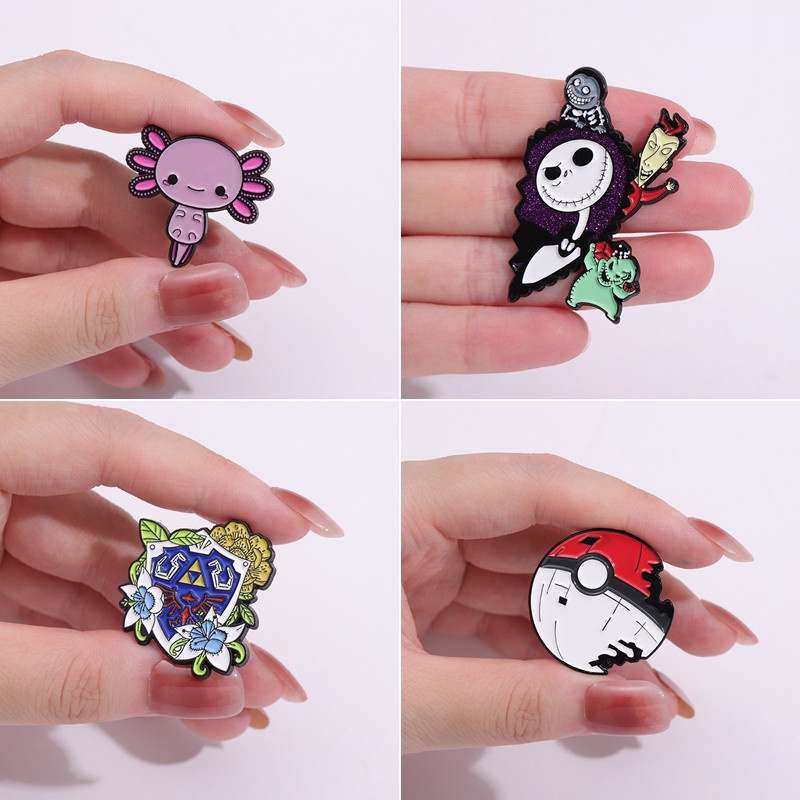 Trâm Cài Áo Hình Hoạt Hình Anime Tráng Men 50 Kiểu Dáng Thời Trang