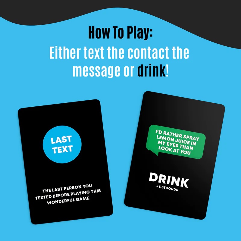 Text Or Drink: Adult Party Game - 21st Birthday Gifts for Him Or Her - Drunk Games for Adults