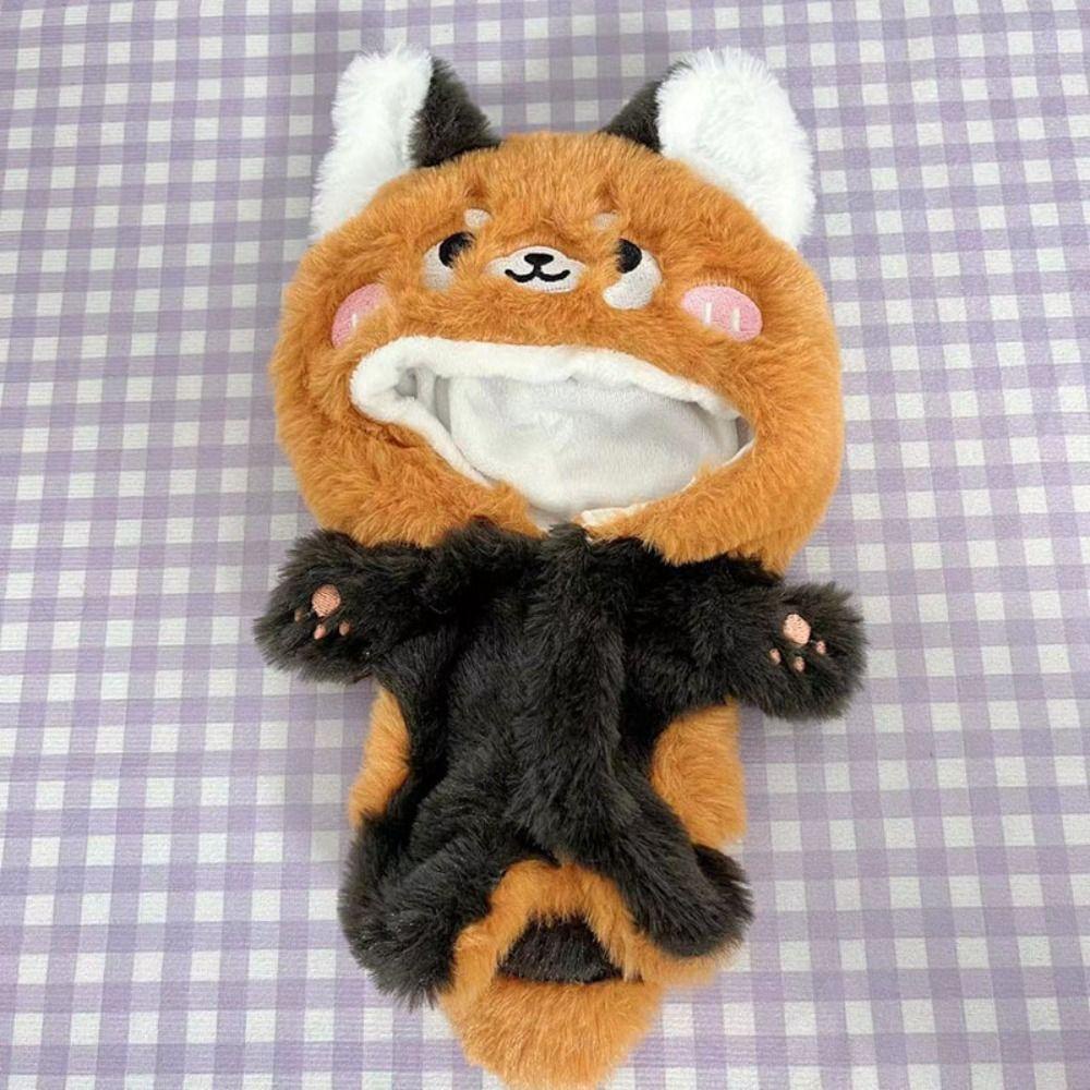 Bộ Áo Liền Quần Mini 20cm Bằng Vải Bông Hình Động Vật Cho Búp Bê UUMIR