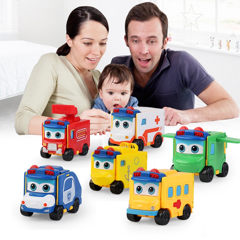 Bộ Đồ Chơi Xe Buýt Biến Hình Độc Đáo Thú Vị Dành Cho Bé