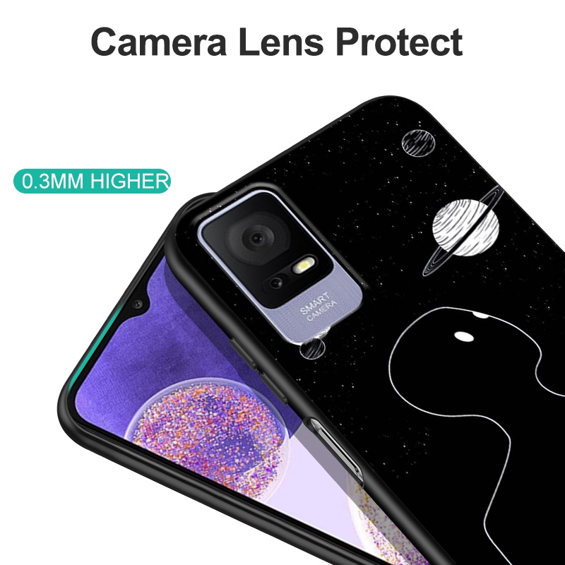 Ốp Điện Thoại silicone tpu Mềm In Hình Đầu Lâu / Mèo / Ong Cho tcl 408