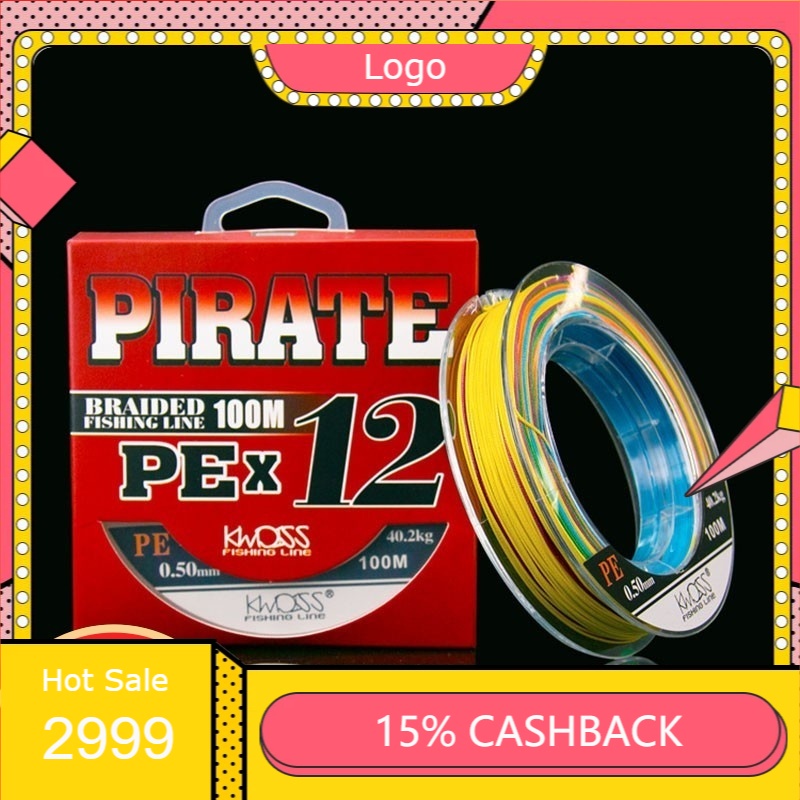 [Giá rẻ] Dây câu cá dù câu lure X12 Pirate Braided siêu bền mềm mịn dù câu cá chất lượng DC-X12 -giá