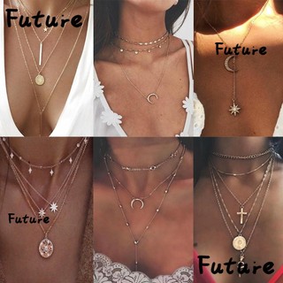 Dây chuyền nhiều lớp phong cách Boho thời trang cho nữ