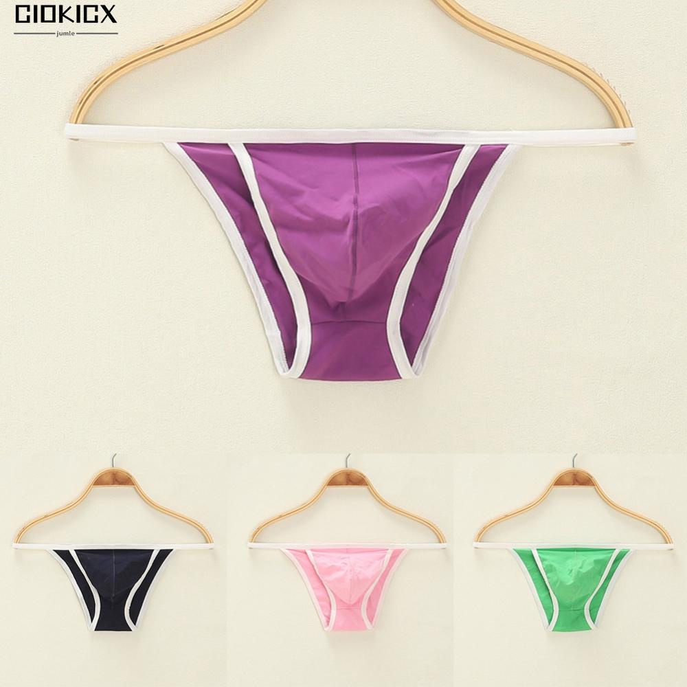 Chất lượng cao cấp cotton jersey nam bikini thong túi có đường viền màu sắc các loại