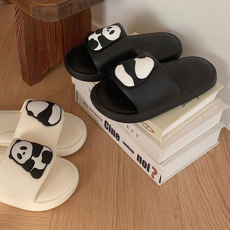 Prowow❤Dép Đi Trong Nhà Đế Mềm Hình Gấu Trúc Dễ Thương Cho Nữ