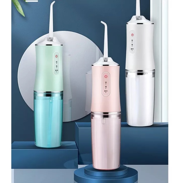 （HCM）TẶNG 4 ĐẦU VỆ SINH RĂNG Tăm Nước Oral Irrigator Cầm Tay- Máy Tăm nước vệ sinh răng miệng cao cấp- Máy