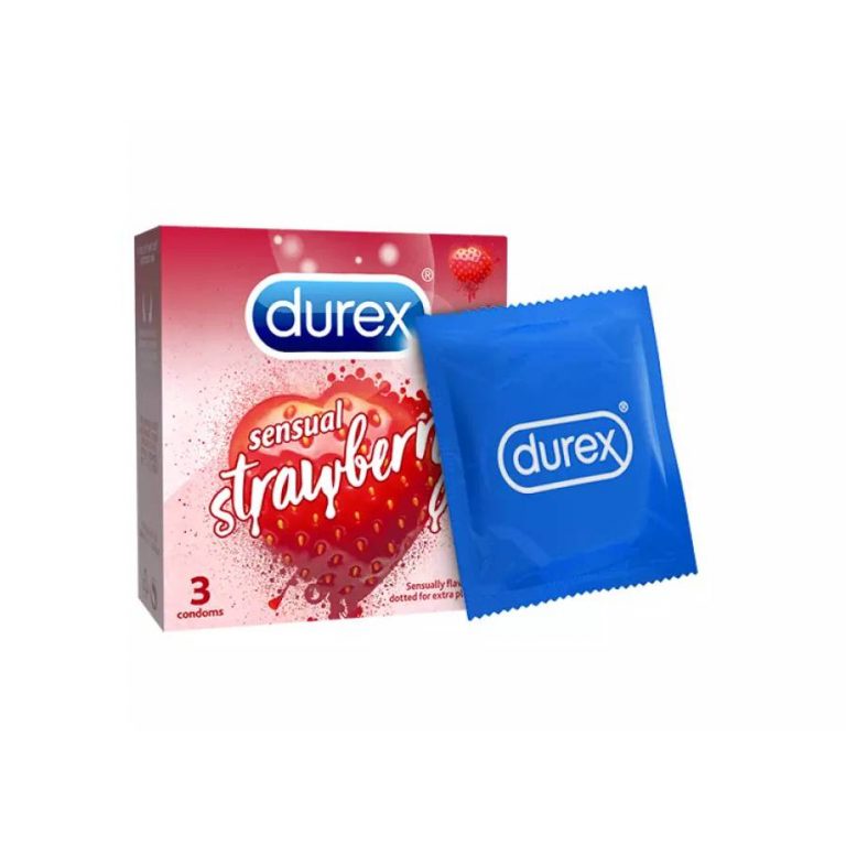 Combo 2 hộp bao cao su Durex sensual strawberry hộp 3 cái Extate Official Mall