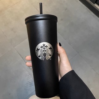 Bình Nước Giữ Nhiệt Có Ống Hút In Hình Nhóm Nhạc blackpink Starbucks