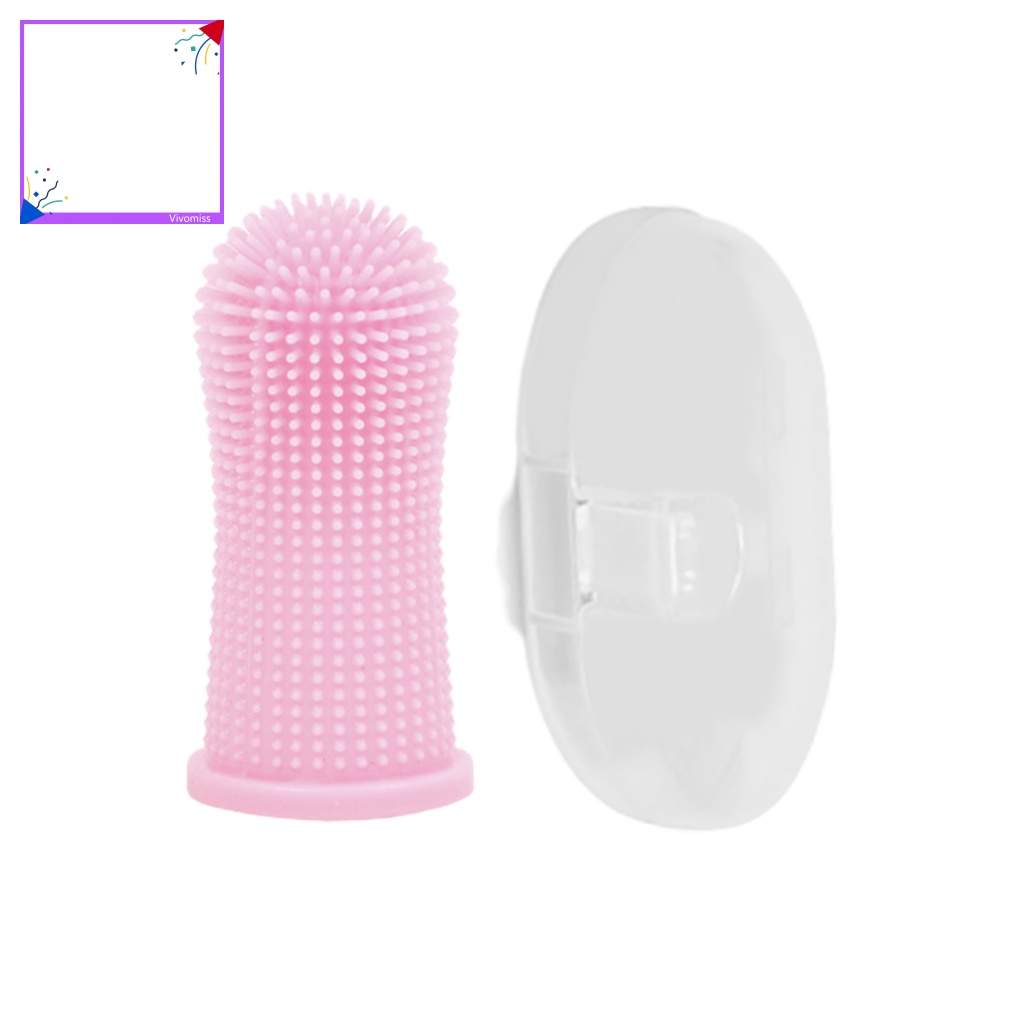 Bàn Chải Đánh Răng Silicone Kết Cấu Không Gây Dị Ứng Cho Thú Cưng