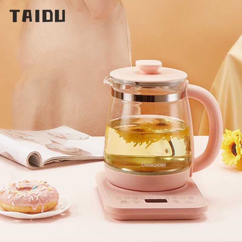TAIDU Nồi sức khỏe đa năng văn phòng tại nhà bình thủy tinh nhỏ pha trà tự động