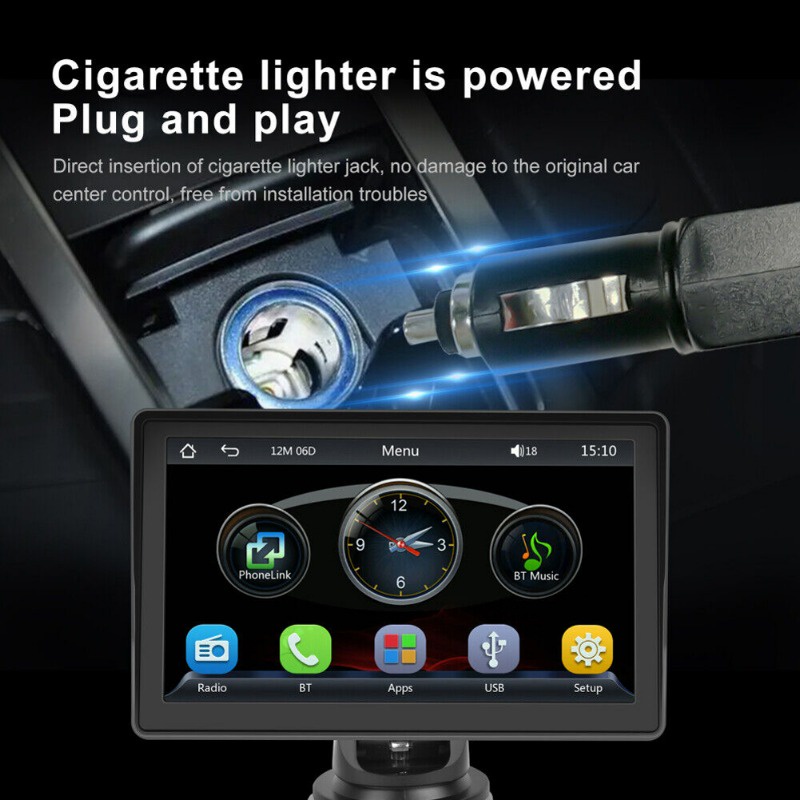 7 inch universal car radio multimedia video player carplay không dây và màn hình cảm ứng tự động android không dây bluetooth