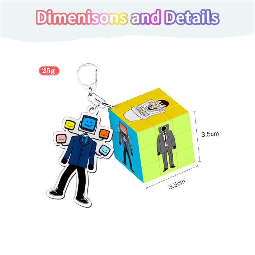 Móc Khóa Hình Búp Bê Nam / Nữ SHANHAI Skibidi Bop Bop Bop Toilet Man / Man