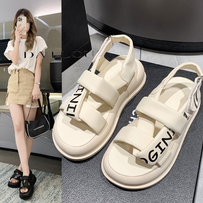 DAILOU dép sandal nữ giày sandal nữ dép đế cao đi biển Thoải Mái Xinh Xắn 30Z23072926