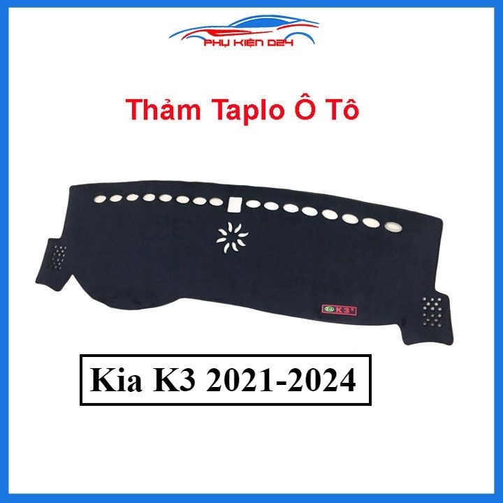 Thảm táp lô taplo Kia K3 2021-2022-2023-2024 chống nắng trang trí cho xe
