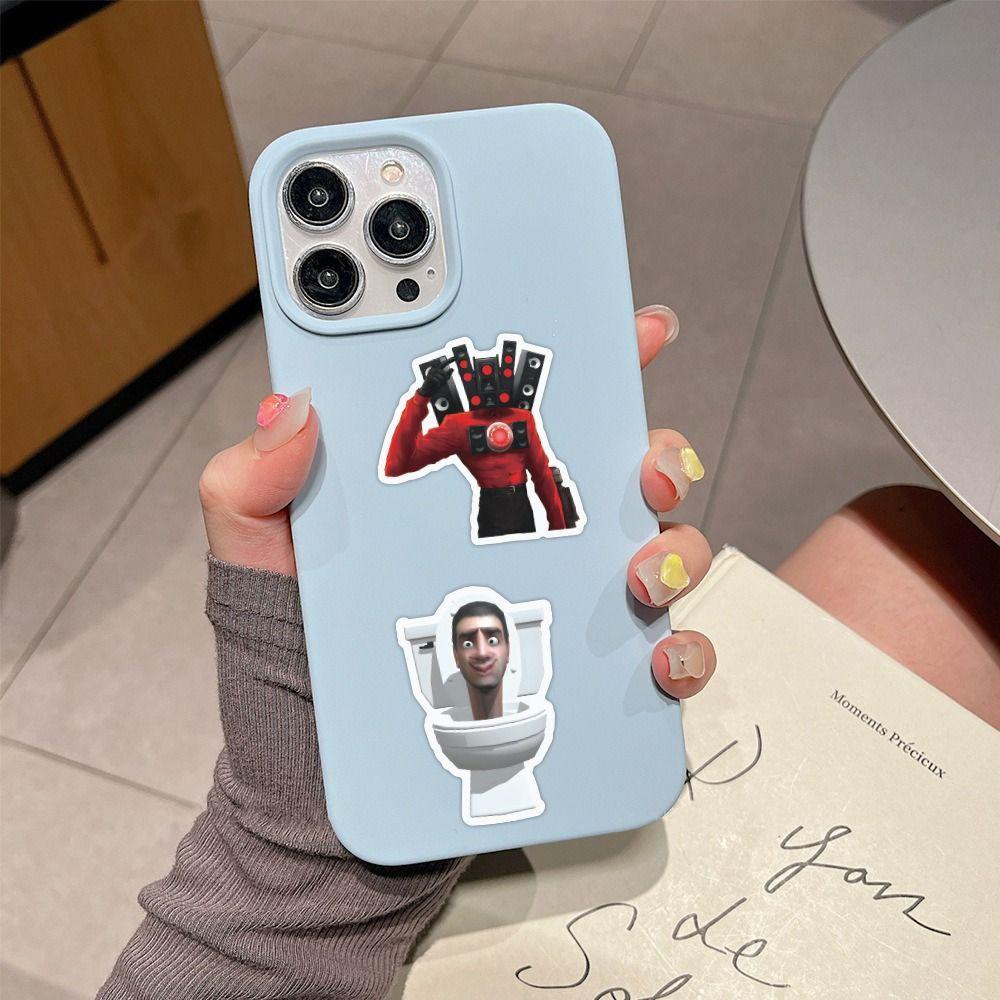 Avalentine 50/54 cái skibidi toilet graffiti dán, đề can trang trí graffiti đề can, hình dán graffiti vui nhộn sticker đồ chơi skibidi nhà vệ sinh điện thoại di động trang trí vali
