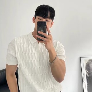  Áo thun polo LIVE GREAT ngắn tay màu trơn thời trang dành cho nam 