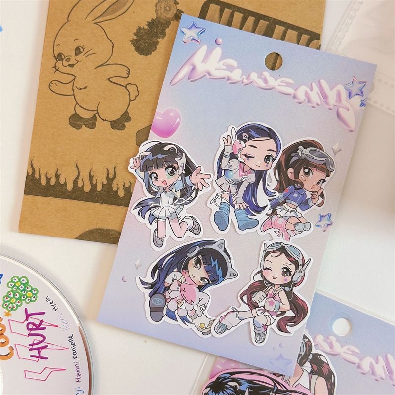 Album Ảnh Dán Hình Cá Voi Nhóm Nhạc Hàn Quốc NewJeans girl album Thủ Công Dùng Để Trang Trí Lều Chụp Ảnh