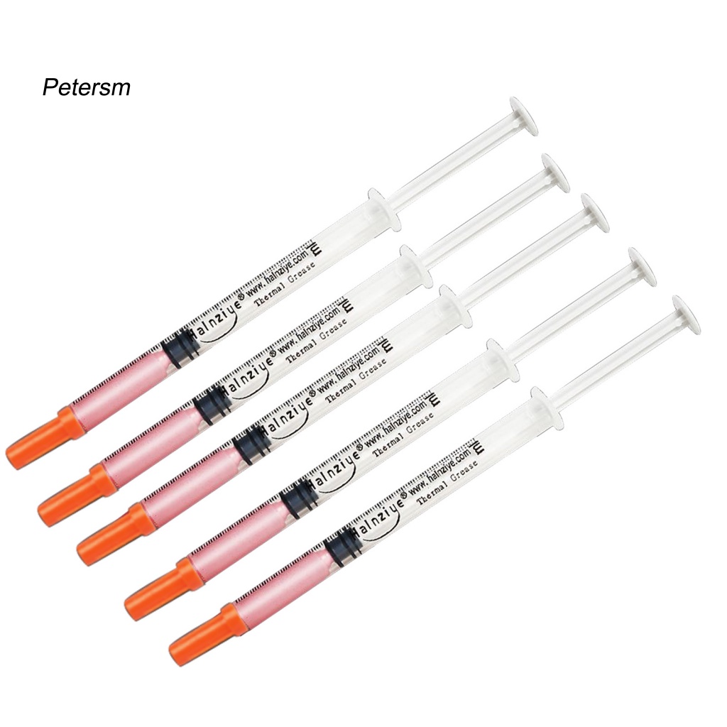 Pp 5pcs hy530pi keo dán nhiệt an toàn làm mát nhanh màu hồng 25w / m-k 05g làm mát máy tính hợp chất nhiệt cho cpu
