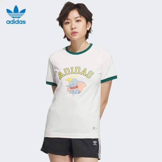 Adidas originals disney limited cartoon dumbo co-thương hiệu áo ngắn tay cổ tròn t-shirt nữ cotton in top in1062 in1064