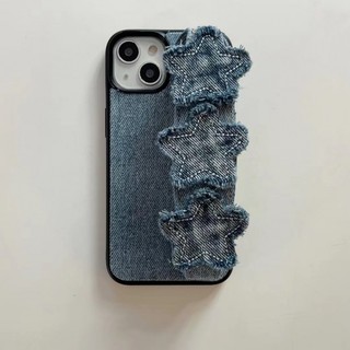 Star wristband denim case cho iphone 14pro 14promax 14 13pro 13 13promax vỏ 11 12 12pro 12promax cho iphone 14 vỏ