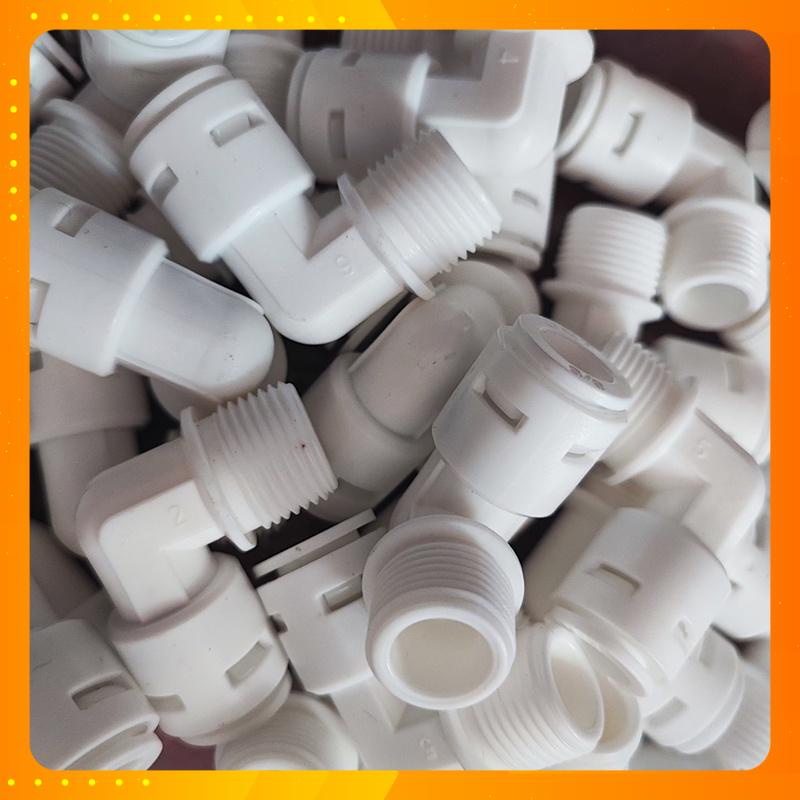 Cút bơm nối nhanh ren 17 ống dây 10, cút máy lọc nước, máy phun sương hàng Xịn