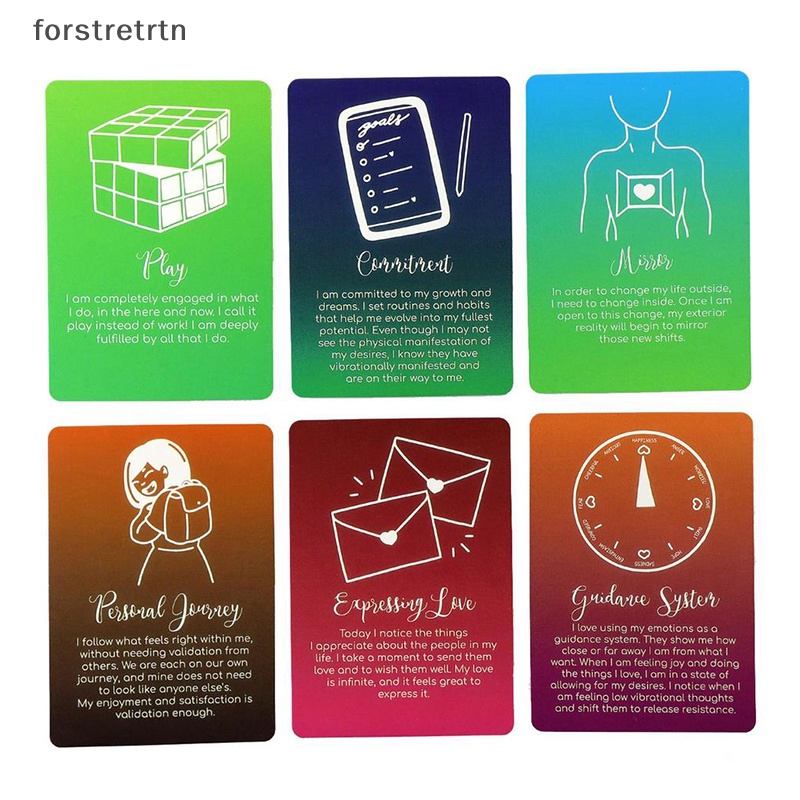 Forstretrtn thông điệp quan tâm oracle tarot card lời tiên tri số phận bói toán bộ bài gia đình ban tiệc trò chơi người mới bắt đầu bài bói bài trò chơi en