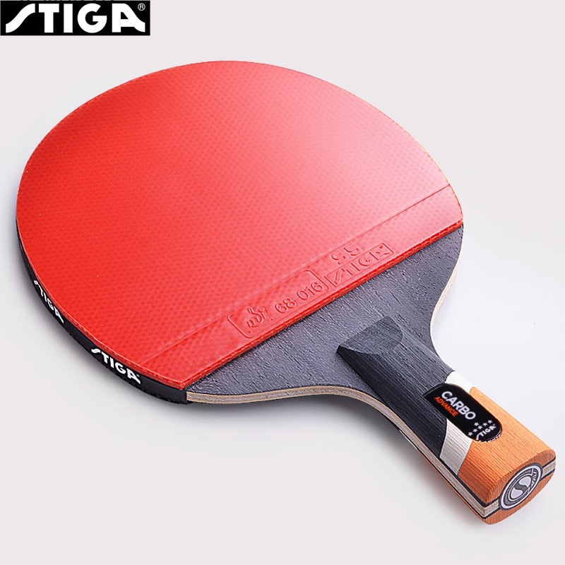 Original stiga 6-star table tennis racket 5 + 2 carbon ping pong paddle with rubber 6 star carbon ping pong bat gift set