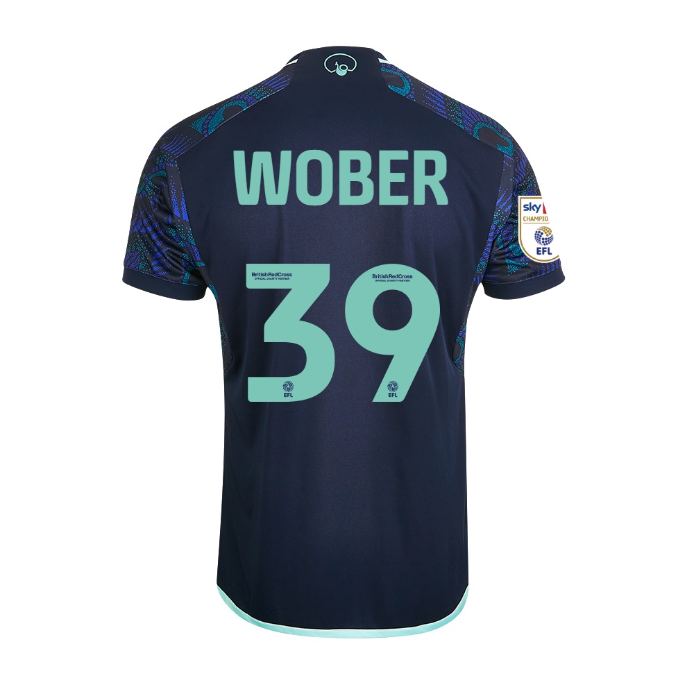 Sy3 2023-2024 leeds away jersey sinisterra harrison james summerville áo phông bóng đá wober plus size ys3