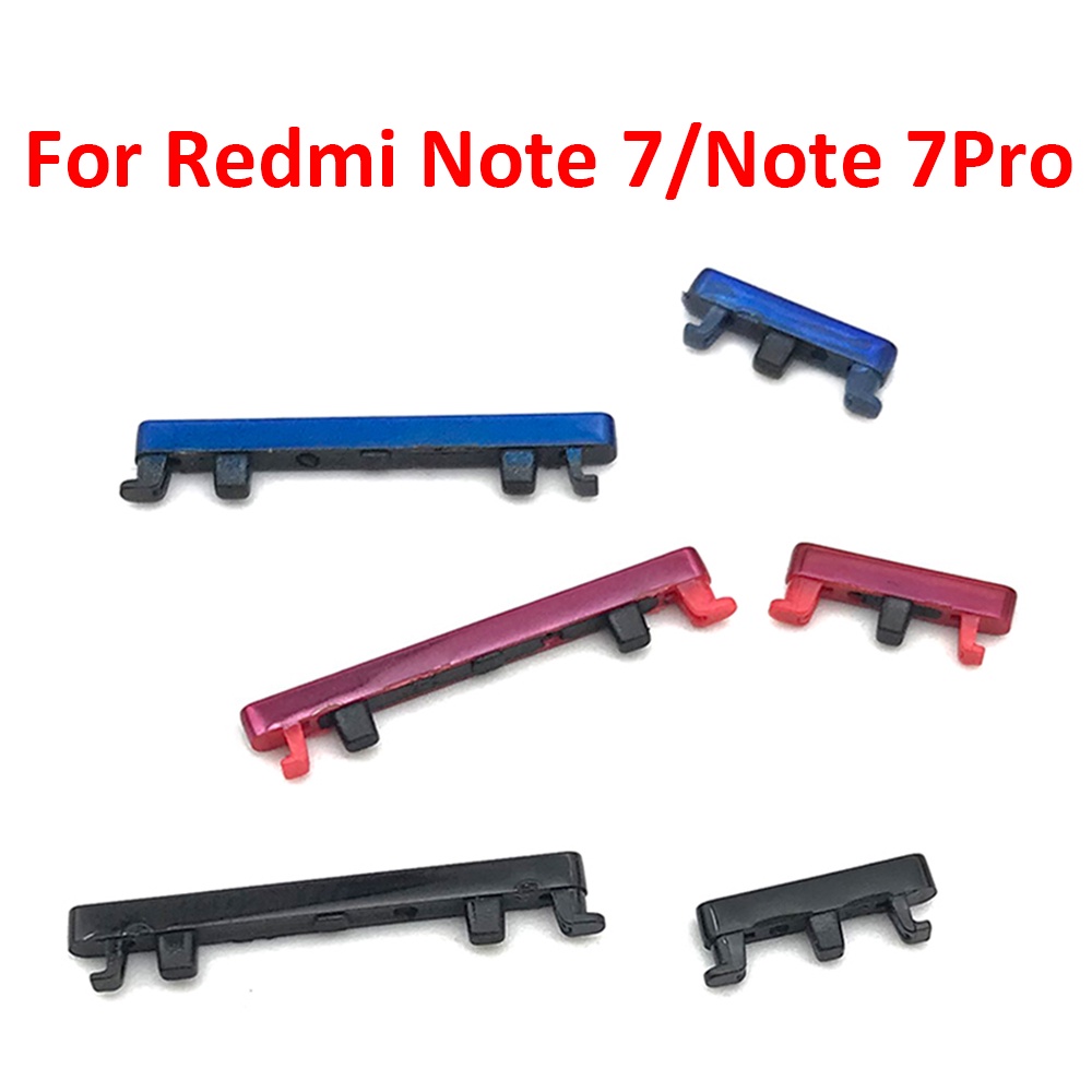 Nút nguồn âm lượng thay thế mới phím bên cho xiaomi redmi note 7/7 pro note 8 note 9 pro 9s phím nút bên âm lượng nguồn