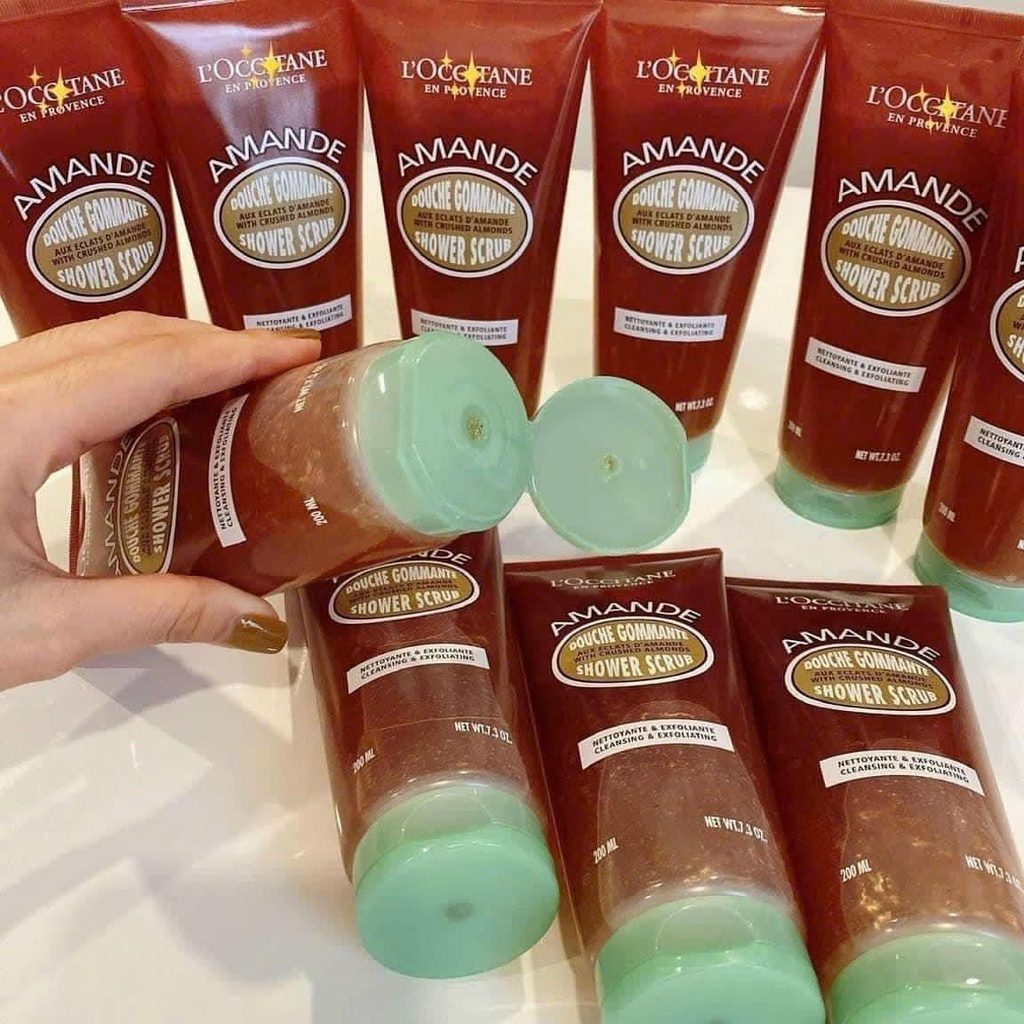 Gel tẩy da chết body Loccitane 200ML + 6% shopee