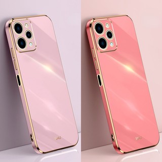 Bảo vệ ống kính máy ảnh mạ vuông sang trọng vỏ điện thoại tpu mềm cho xiaomi redmi 12