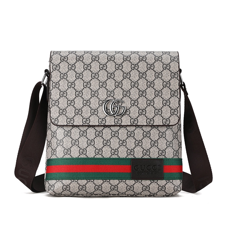 6040gucci men túi sling bag casual elegant boutique new patchwork print flap bag m