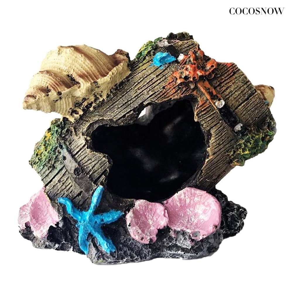 Bể cá bằng nhựa nhân tạo thùng cá bể cá nhà tôm trang trí hang động