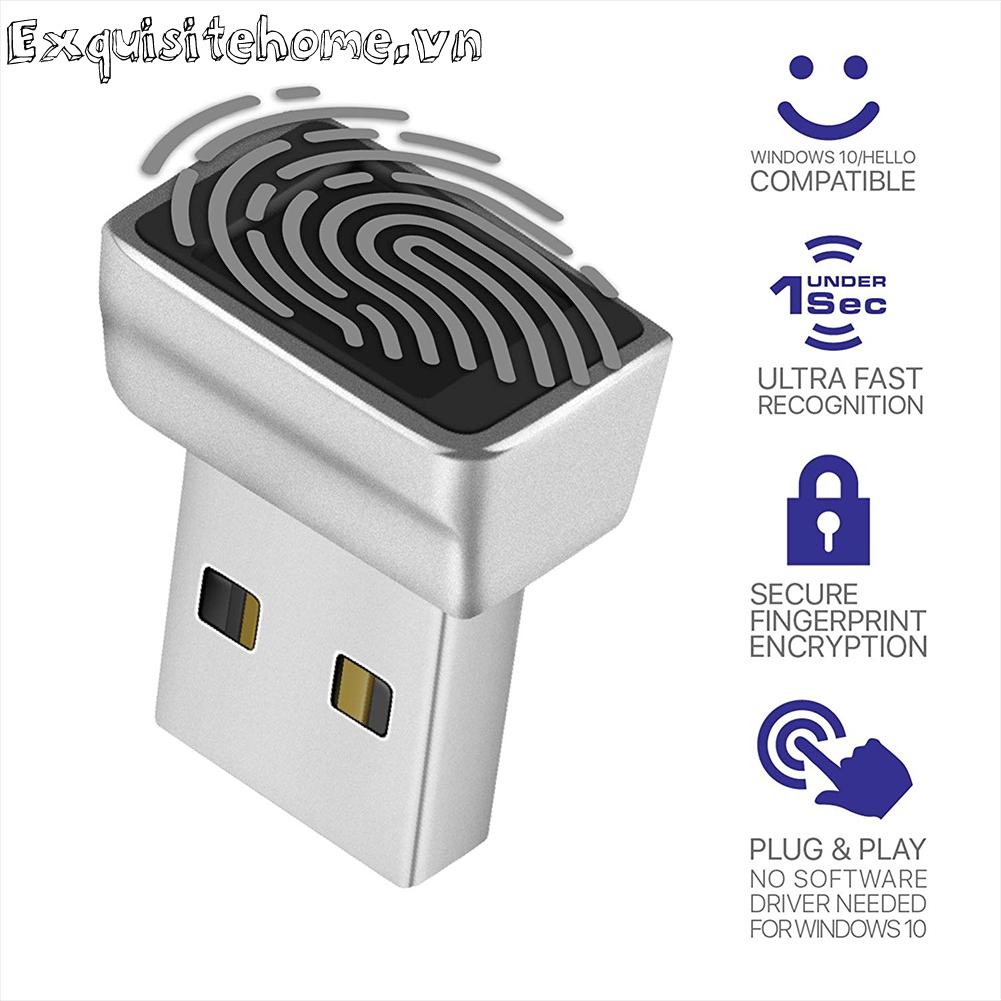 Máy quét sinh trắc học kim loại máy tính xách tay usb vân tay đọc thiết bị cho windows hello