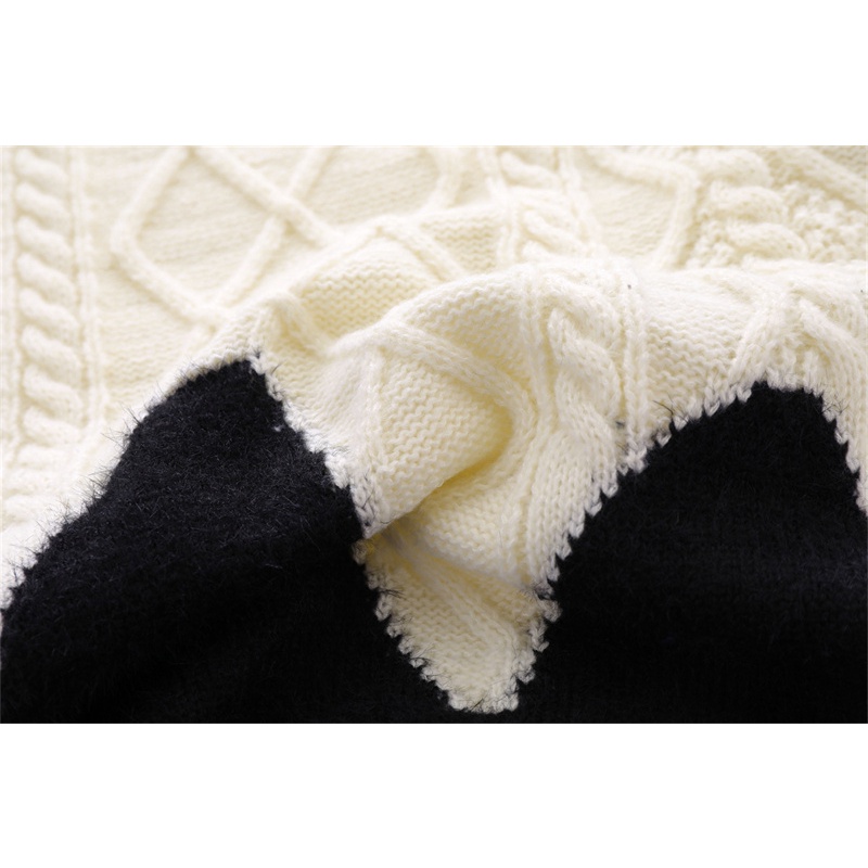 Áo len thời trang họa tiết hình núi và kẻ sọc dệt kim, siêu đẹp và linh hoạt cho cả nam và nữe556