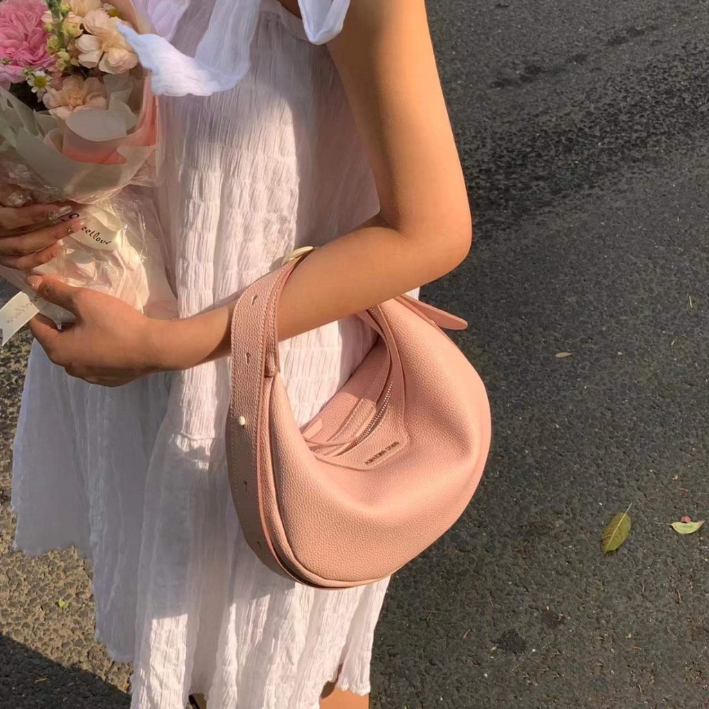 AMAZING SONG Túi yên ngựa túi xách nữ đeo chéo Thời trang thiết kế túi dưới nách Túi xách lớn bò xiên