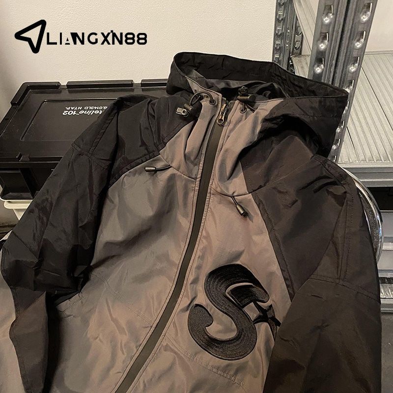 Hàng Mới Về Áo Khoác Bóng Chày Có Nón Thêu Họa Tiết Phong Cách Đường Phố Mỹ Thời Trang Mùa Thu Cho Nam Và Nữ