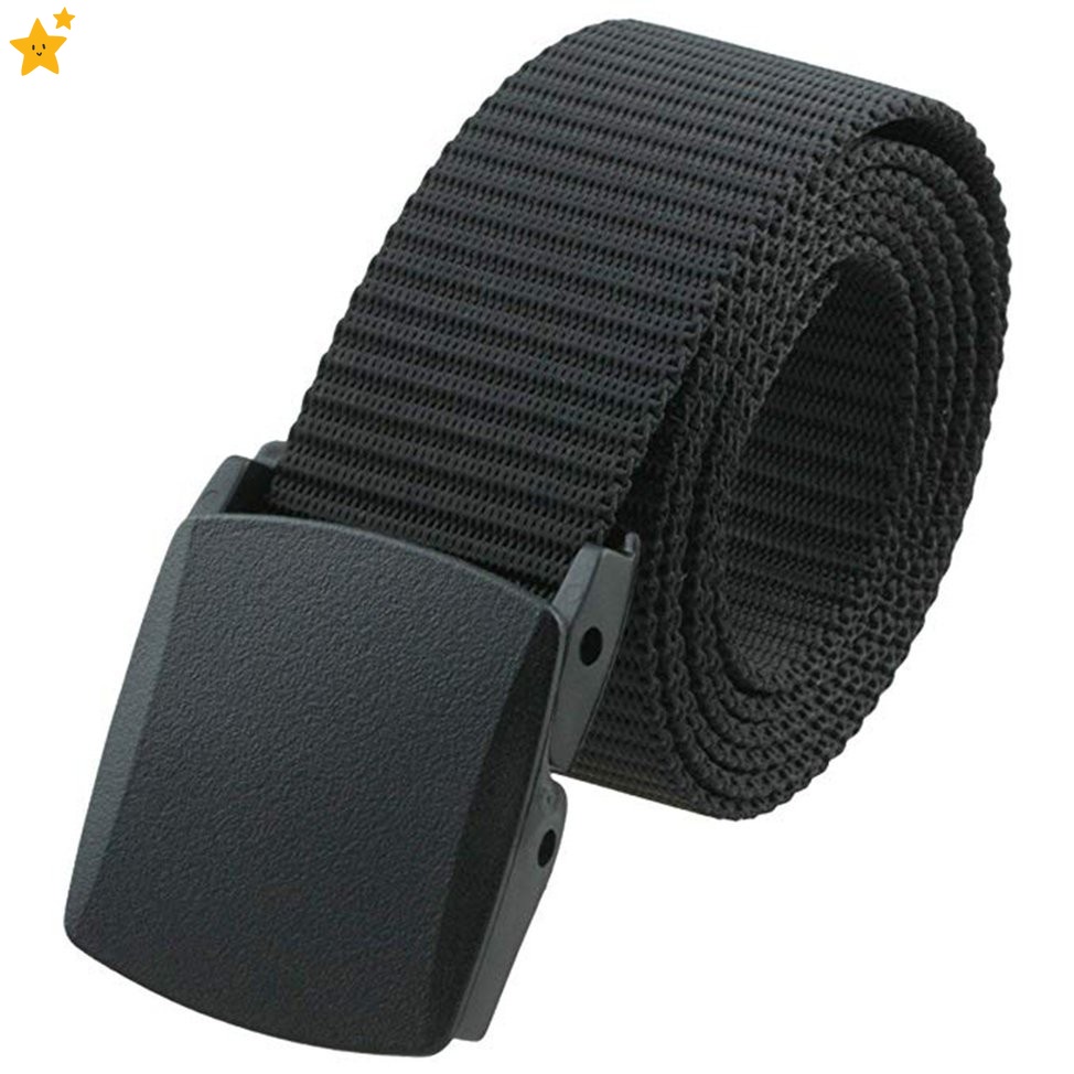 Thắt Lưng Nylon Khóa Nhựa Phong Cách Quân Đội Cho Nam JP6