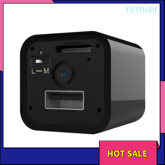 Re hd 1080p wall mini usb charger camera monitor máy quay video giám sát an ninh gia đình