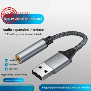 Card âm thanh ngoài usb bộ chuyển đổi âm thanh giắc cắm 3.5mm bộ chuyển đổi cáp micphone gx e0t2