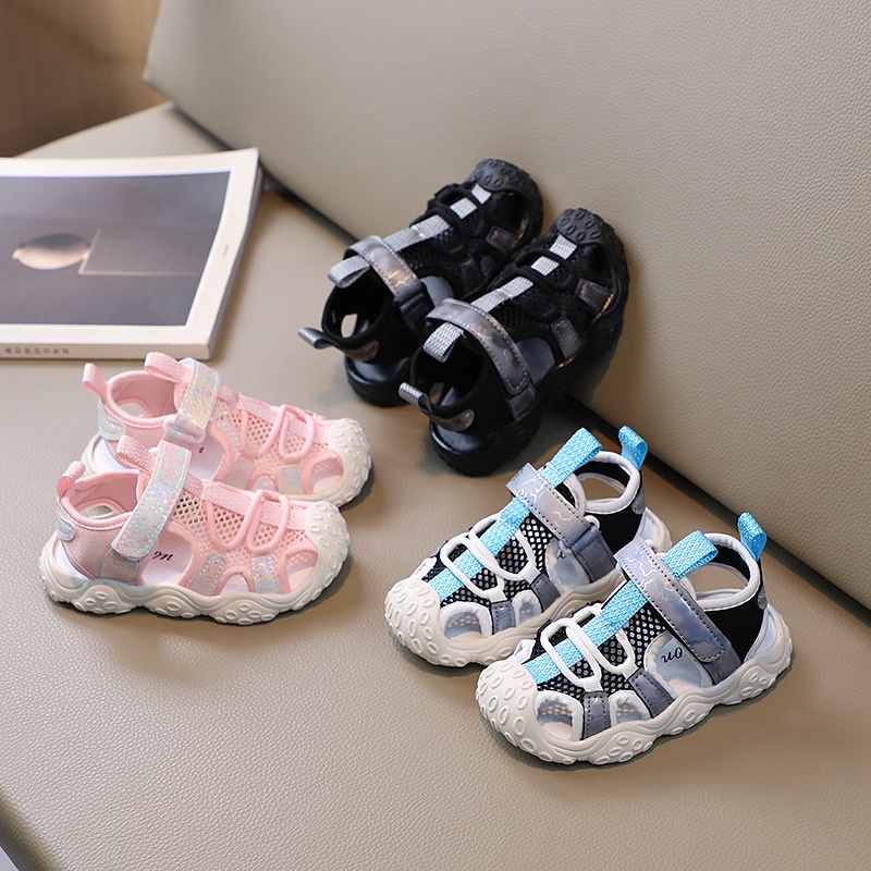 Giày Sandal Thể Thao Phối Lưới Thoáng Khí Phong Cách Mới Mùa Hè 2023