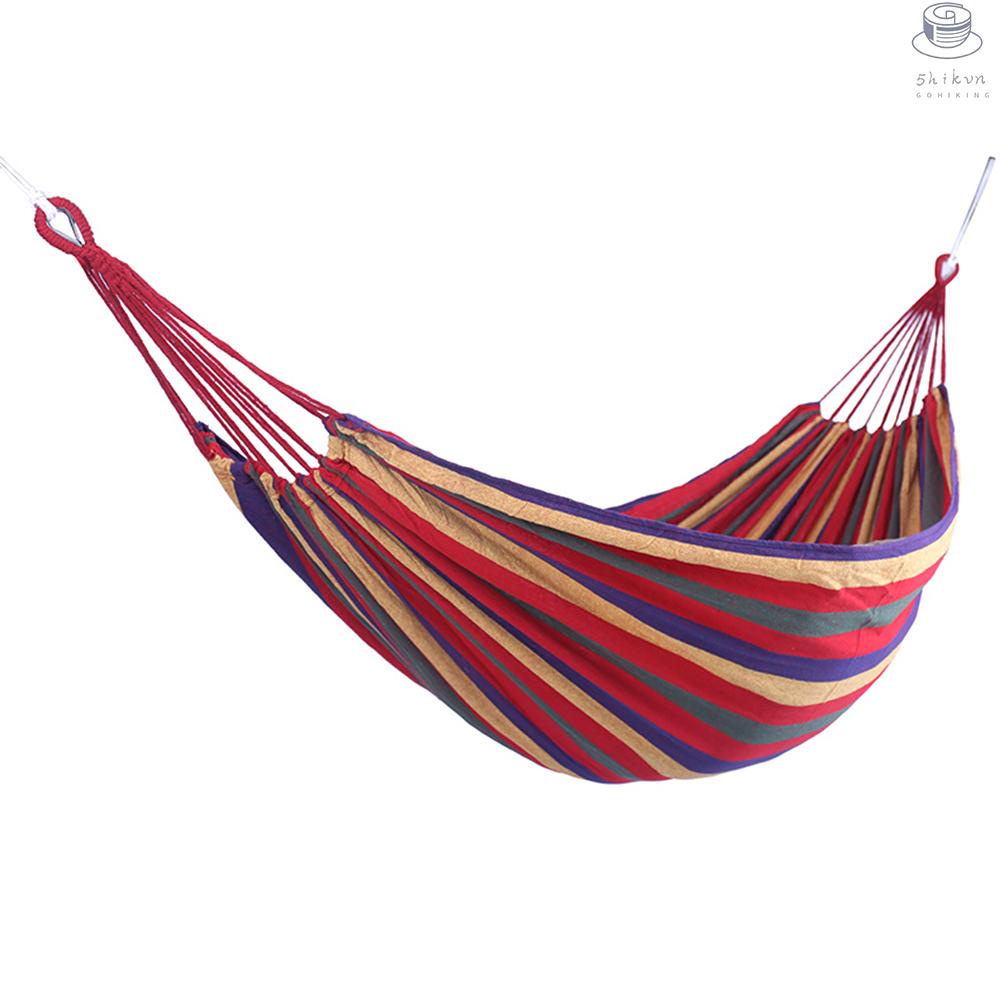 Vườn di động võng vải giường vải cắm trại treo hiên sân sau trong nhà xích đu ngoài trời màu đỏ