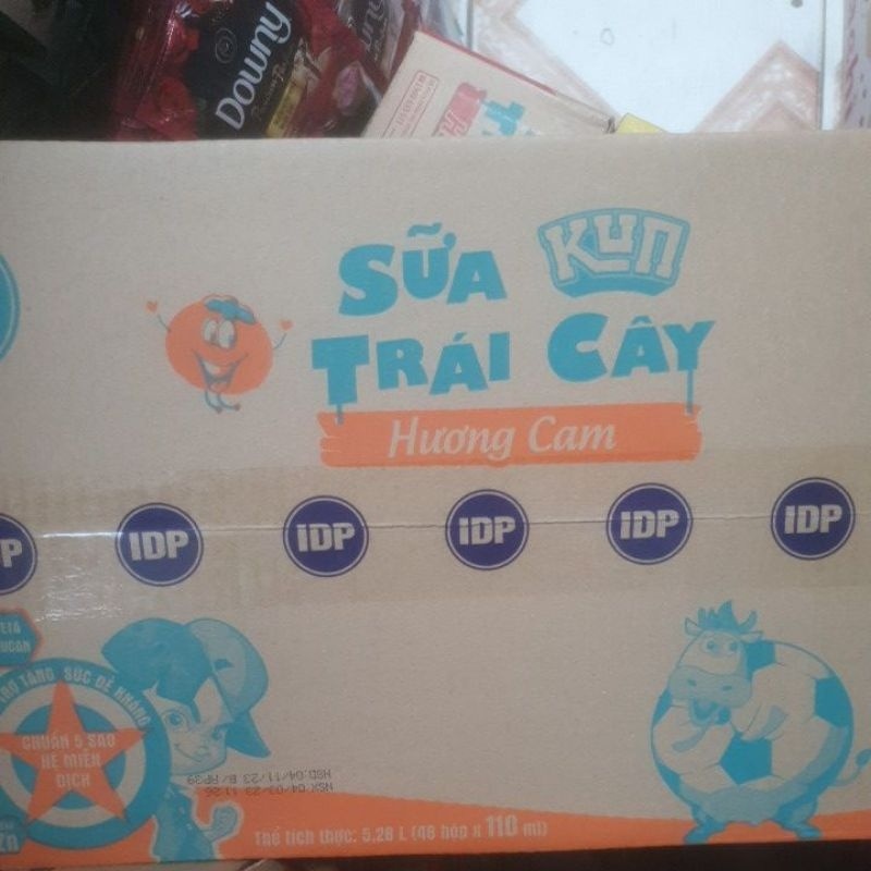 Thùng Sữa Kun 110ml x48 Hộp Cam/dâu/nho/socola/sữa chua uống...