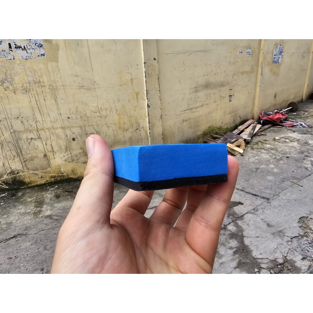 Mút Phủ Ceramic,Mút Đánh Bóng,Mút Thoa Hóa Chất 2 Mặt Xanh Đen