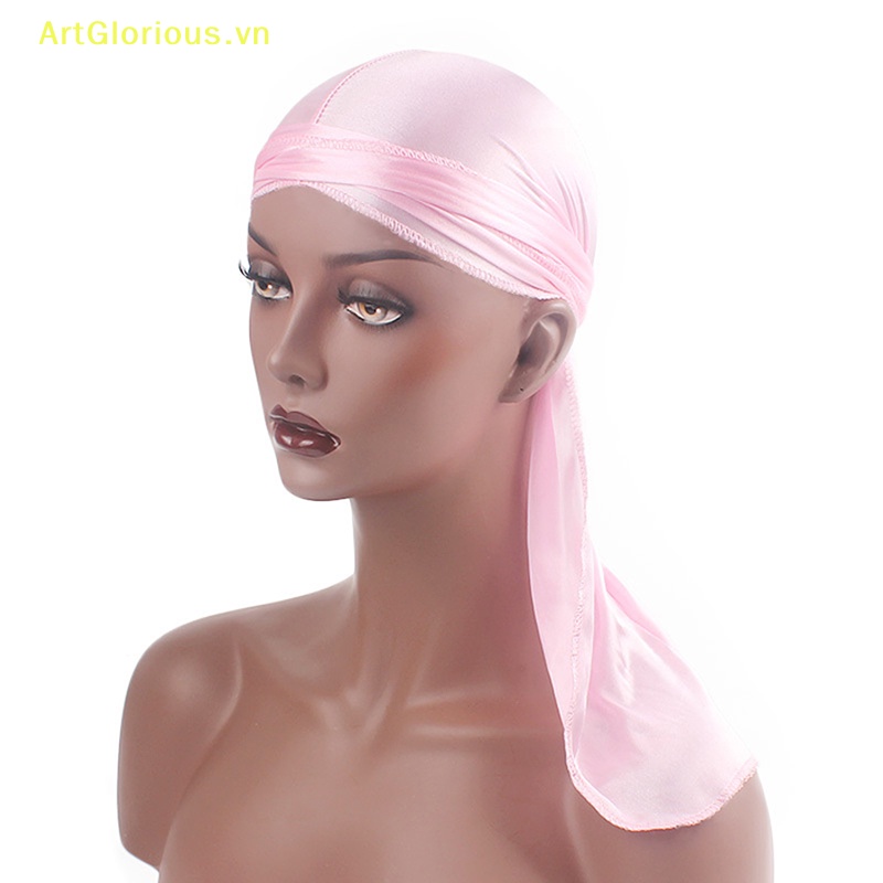 Artglorious unisex đàn ông phụ nữ khăn rằn durag mũ nón mũ lụa cướp biển mũ bọc mũ vn