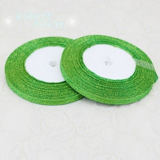 6mm (25 yards / Lô) Ruy Băng Polyester Màu Quà Giáng Sinh Bao Bì Vải Vuông Chất Lượng Cao