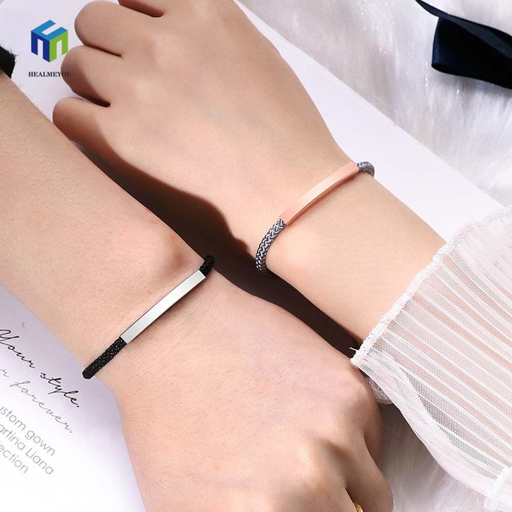 Healmeyou cặp đôi vòng tay quà tặng người yêu có thể điều chỉnh tình bạn eachother ngày lễ tình nhân