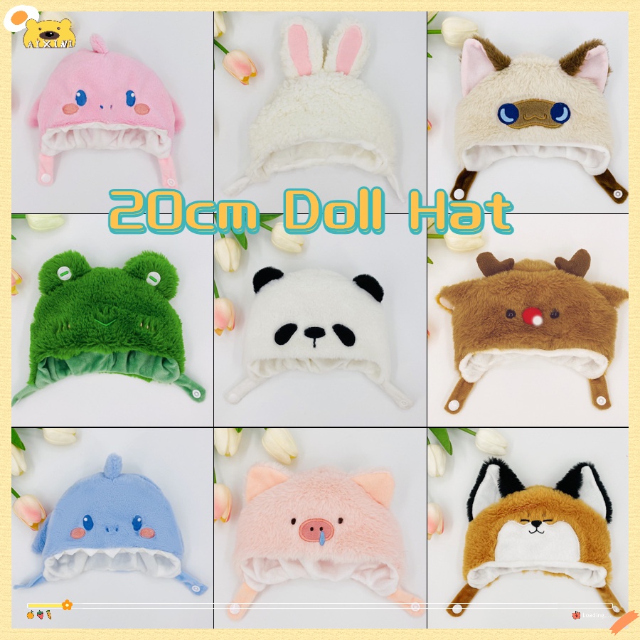 Mũ búp bê bông aixini 20cm hàn quốc kpop exo idol búp bê sang trọng-mũ bò che đầu khủng long mũ cá mập phụ kiện thay thế người hâm mộ quà tặng