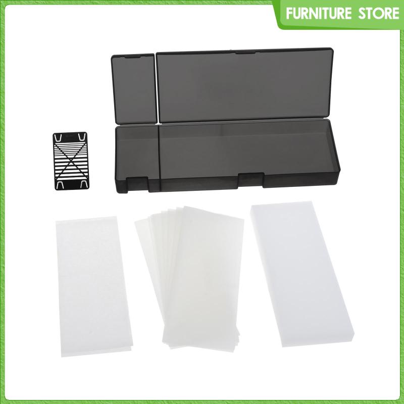 Pallet bảng màu ướt có nắp đậy kín và giấy bảng màu acrylic 10, màu mô hình bảng màu bột màu khay ướt sơn mô hình cho bức tranh thu nhỏ