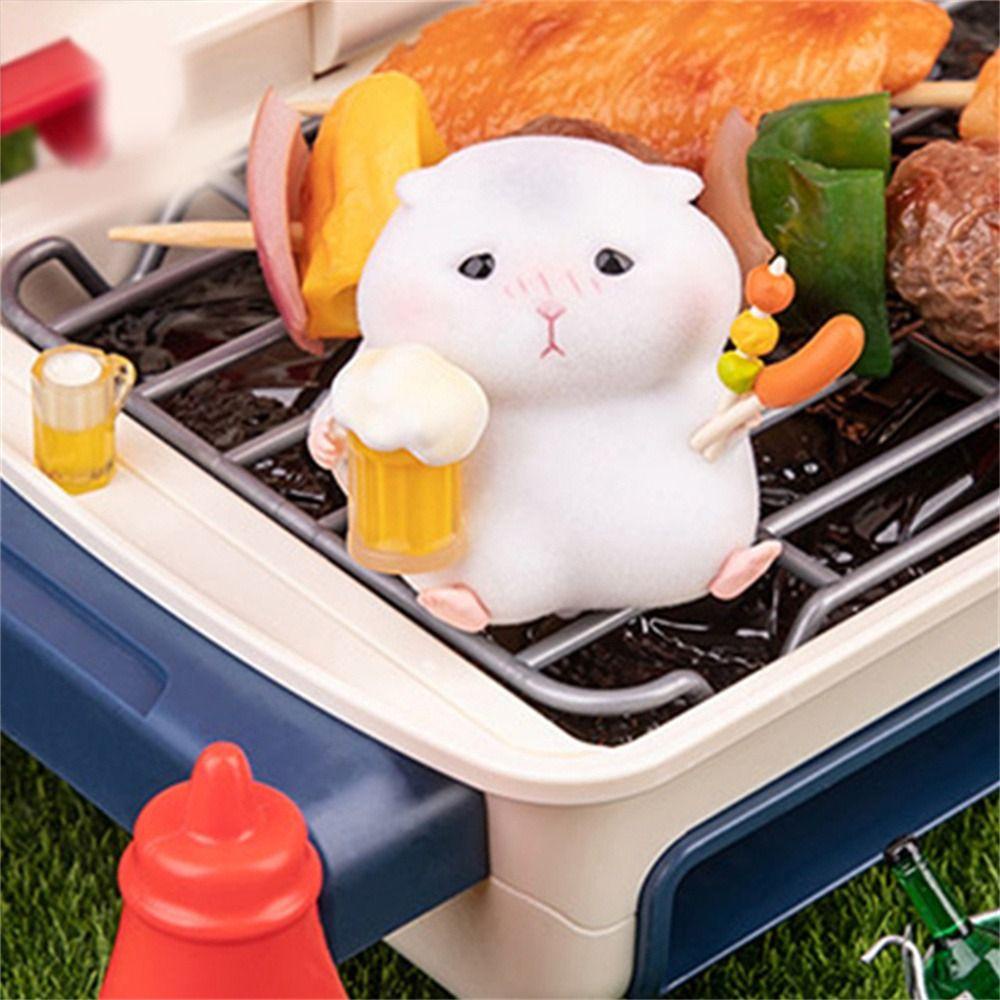 Daron1 Mô Hình Đồ Chơi Chuột hamster / Xe Hơi Hoạt Hình Đáng Yêu Trang Trí Nội Thất